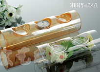 玻璃插花、玻璃燭臺(tái)